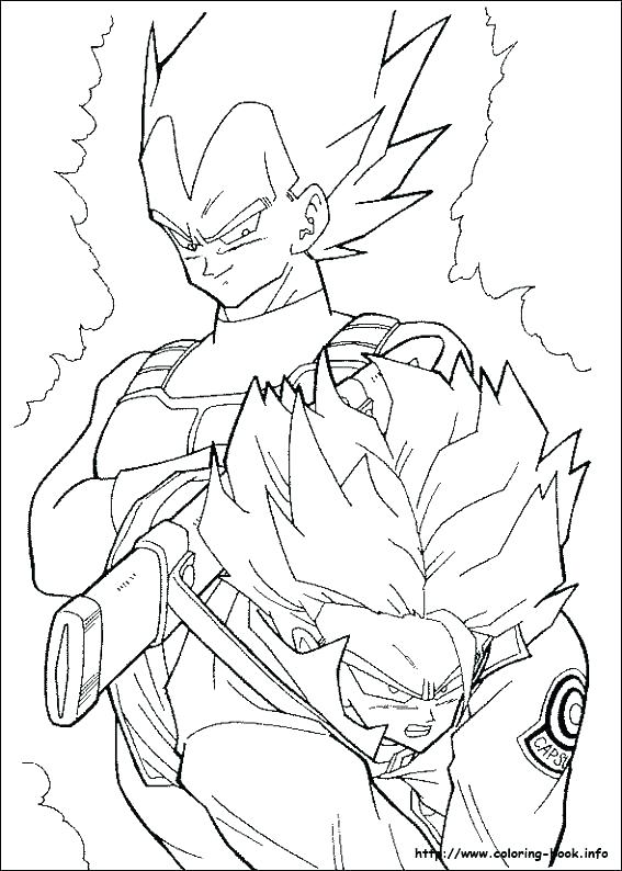567x794 Coloring Pages Of Dragon Ball Z Dragon Ball Z Coloring Pages