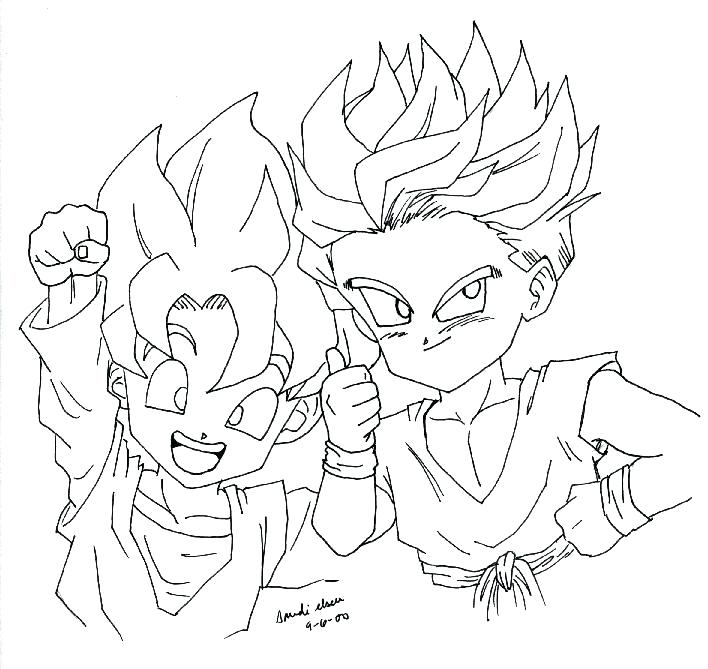708x669 Dragon Ball Z Coloring Pages Para Imprimir Dragon Ball Z Coloring