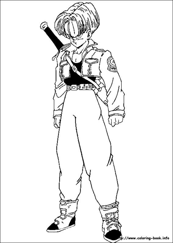 567x794 Dragon Ball Z Coloring Page Mature Colors Adult Coloring Pages