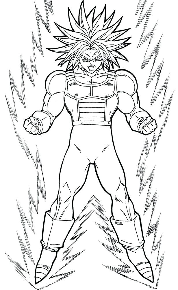 616x999 Dragonball Z Para Colorear Dragon Ball Z Coloring Pages Trunks