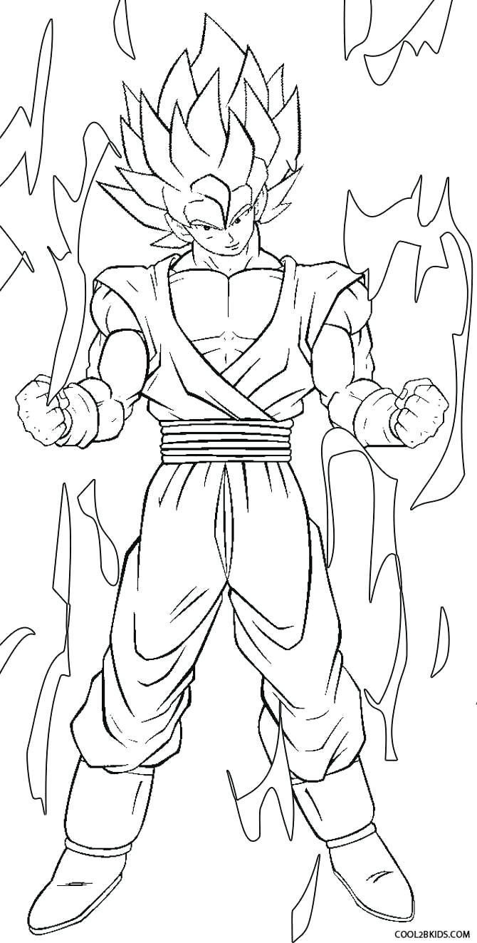 670x1323 Coloring Pages ~ Dbz Coloring Pages Dragon Ball Z Trunks Via Page