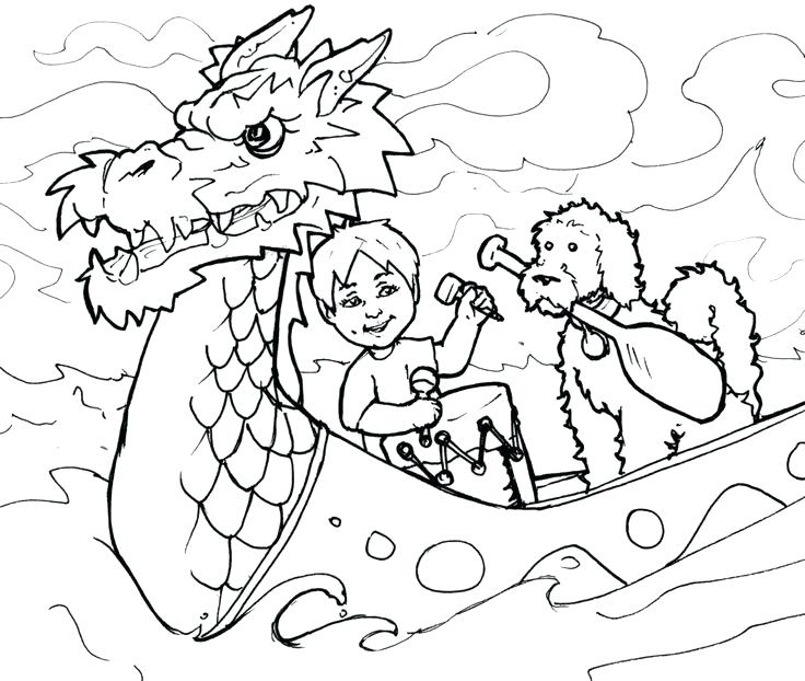 736x622 Dragon Boat Festival Colouring Pages Coloring Sheet