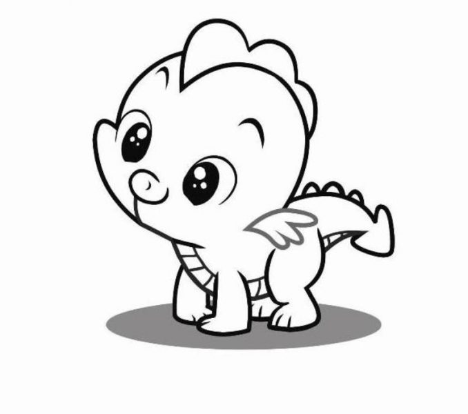 678x600 Cartoon Dragon Coloring Pages Exciting Ba Dragon Coloring Pages 85
