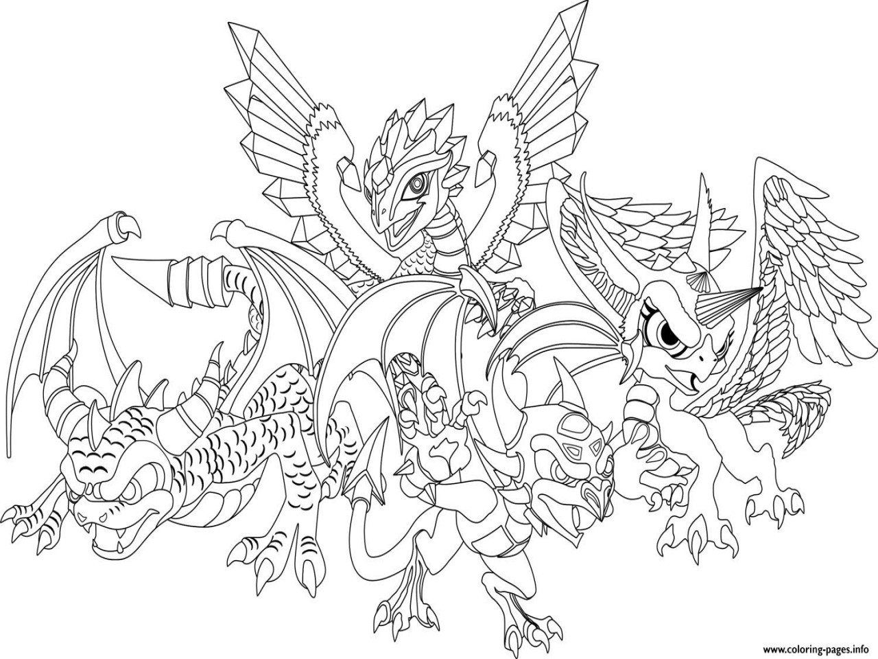 1280x960 Dragon City Coloring Pages