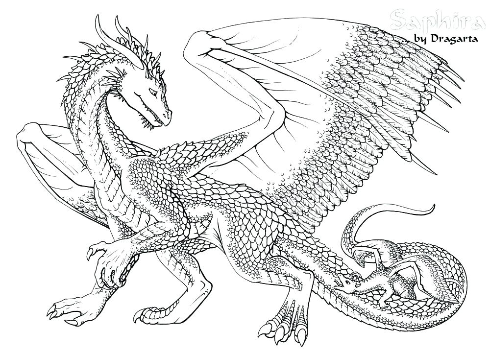 1000x723 Scary Dragon Coloring Pages Scary Dragon Colouring Pages Kids