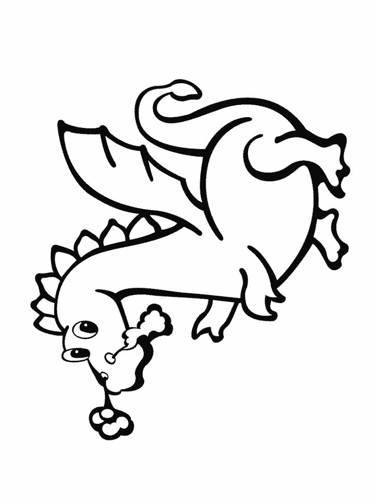 Dragon Coloring Pages For Preschoolers