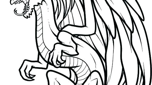 500x280 Dragon Coloring Page Cartoon Dragon Coloring Pages Dragon Ball