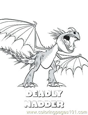 309x400 How Train Your Dragon Color Pagesothless Eat Fish In How