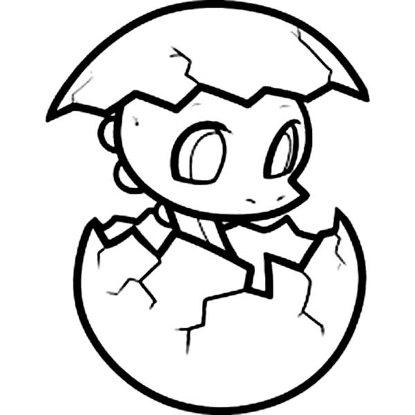 600x600 Baby Dragon Coloring Pages