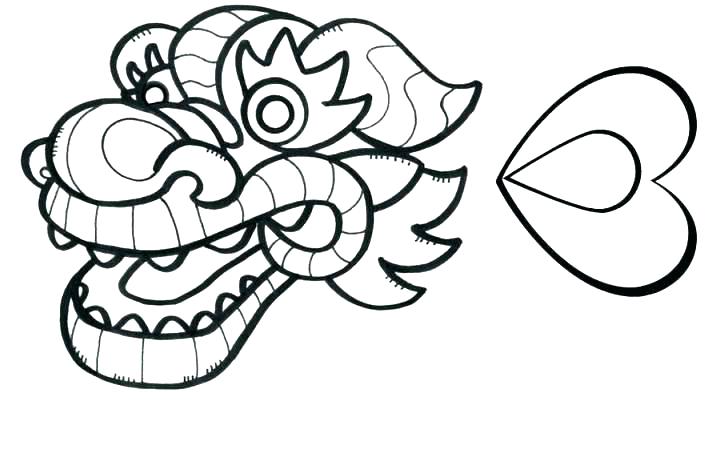 721x466 Dragon Head Coloring Page Dragon Head Coloring Page Dragon