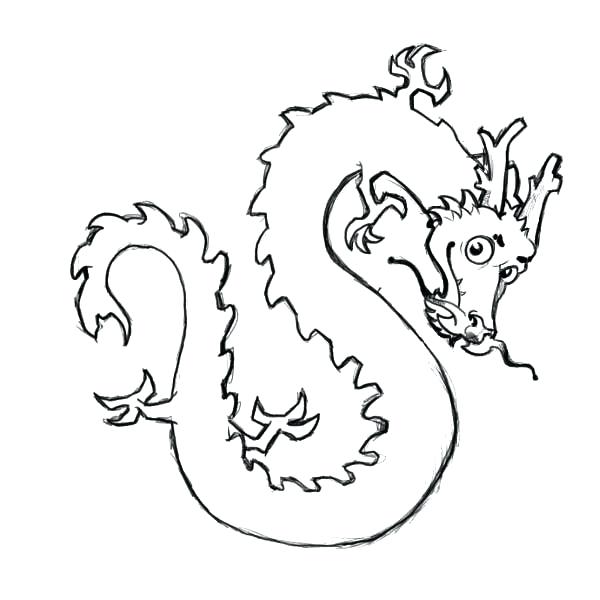 600x600 Chinese Dragon Coloring Pages Cute Dragon Coloring Pages Chinese