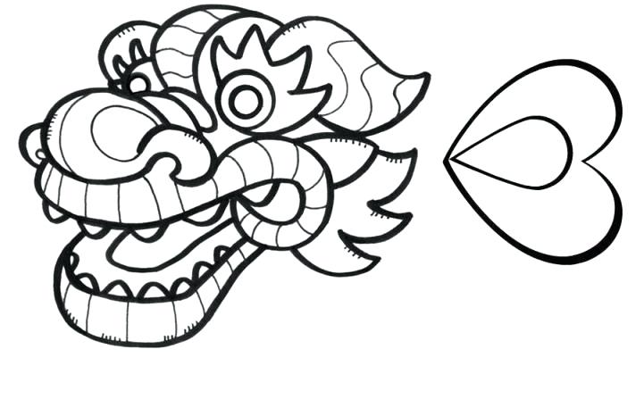721x466 Dragon Head Coloring Page Dragon Head Coloring Page Dragon Face