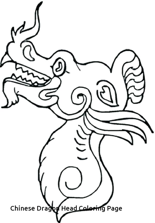 600x864 Dragon Head Coloring Page Dragon Head Coloring Page New Year