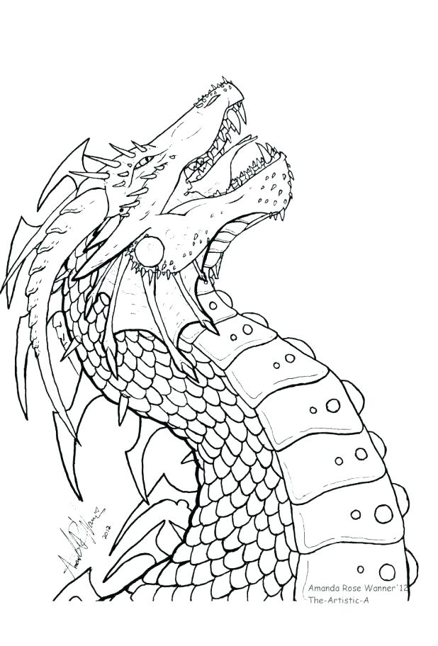 618x912 Dragon Head Coloring Page Dragon Head Coloring Pages Chinese