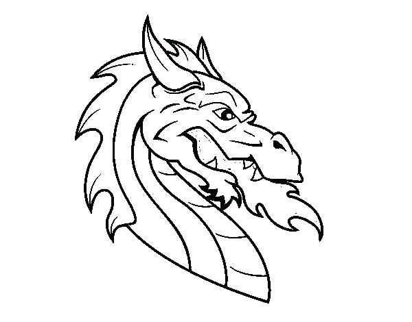 600x470 Dragon Head Coloring Page Realistic Dragon Head Coloring Pages