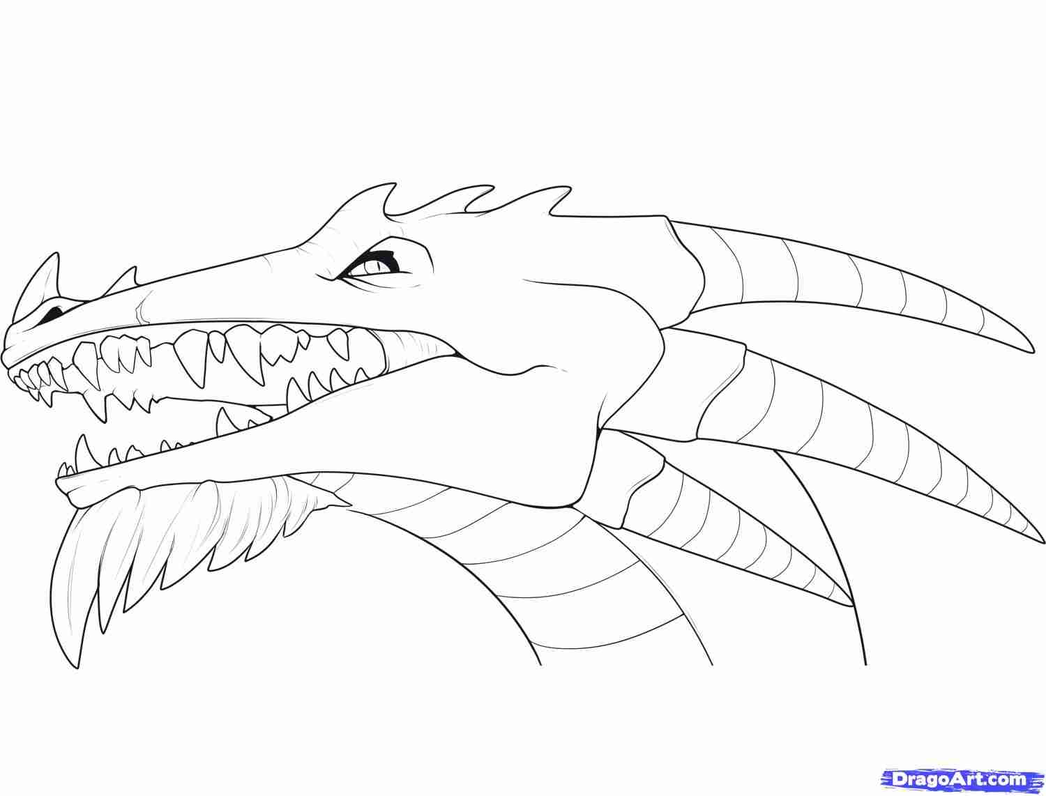 1500x1142 Realistic Dragon Head Coloring Pages Preschool In Cure Page