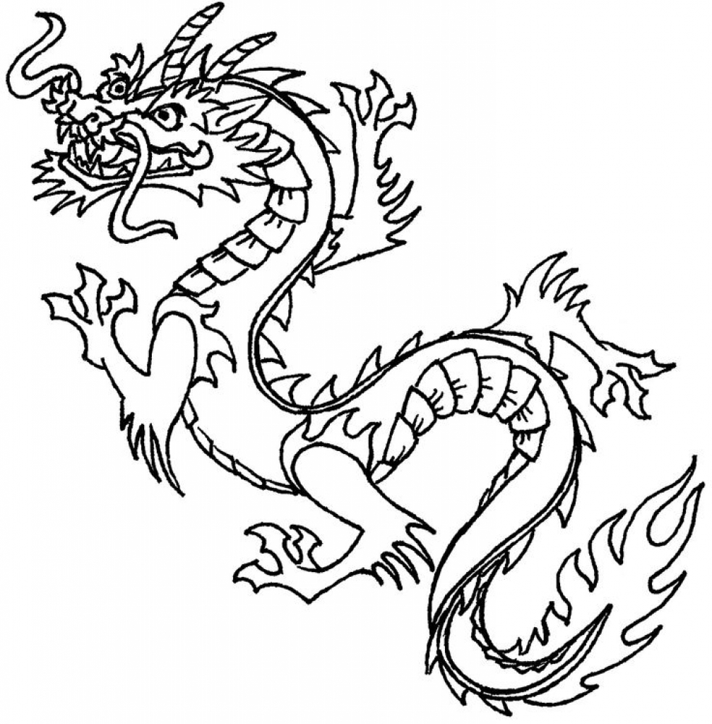 1008x1024 Top Dragon Head Coloring Page Ideas For You