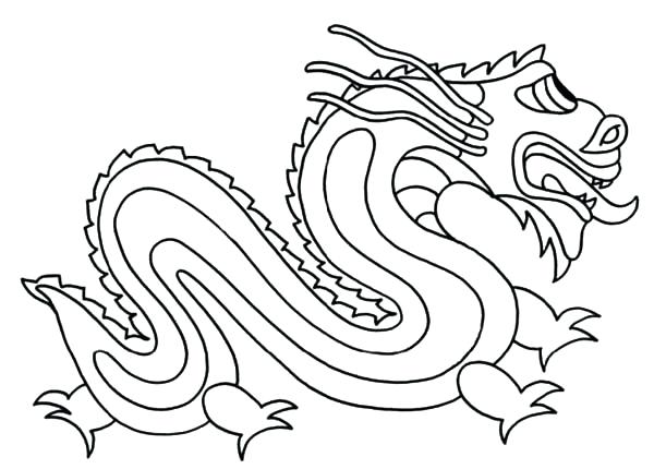 600x430 Chinese Dragon Coloring Pages New Year Dragon Coloring Pages