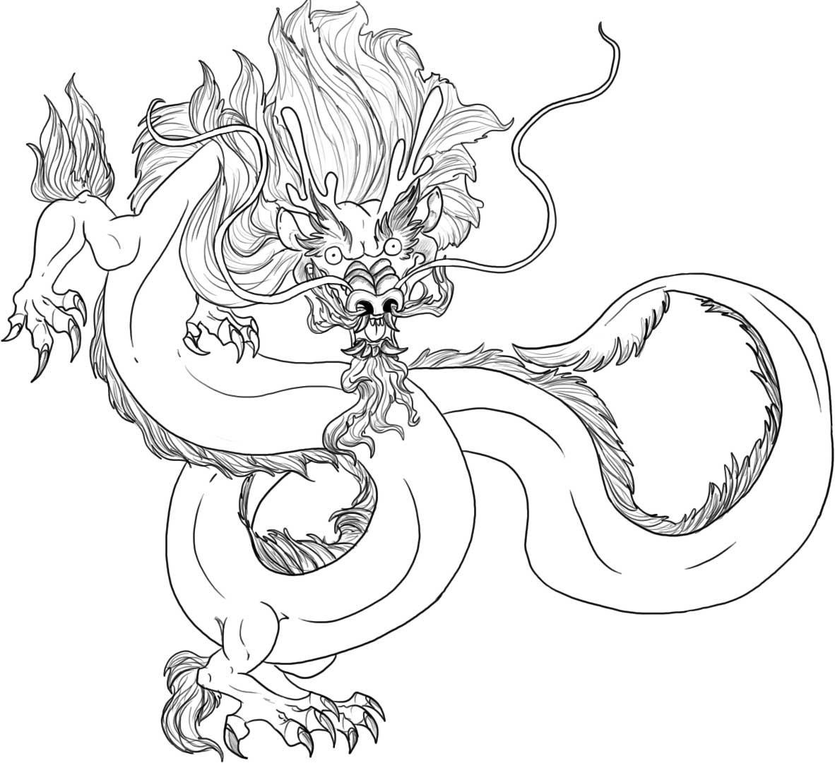 1182x1081 Free Printable Chinese Dragon Coloring Pages For Kids