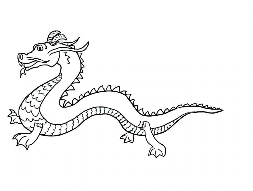 Dragon Tail Coloring Pages