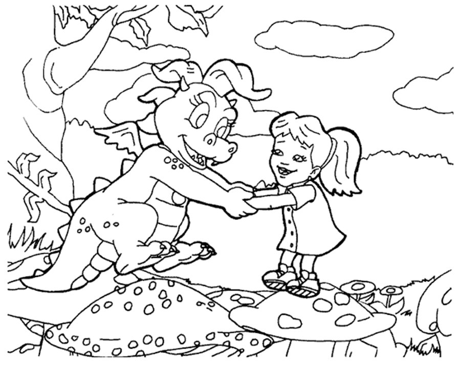 899x712 Dragon Tales Coloring Pages Dragon Tales Coloring Pages
