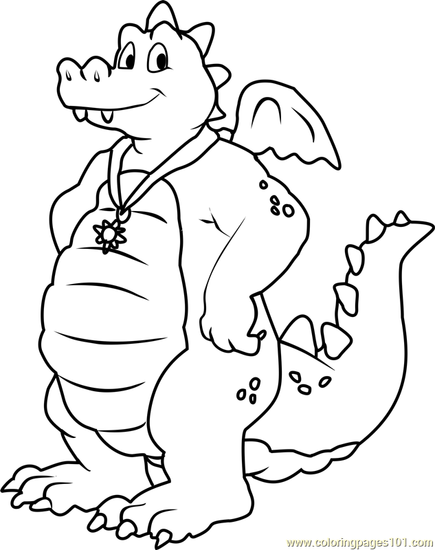 633x800 Dragon Tales Ord Blue Male Dragon Coloring Page