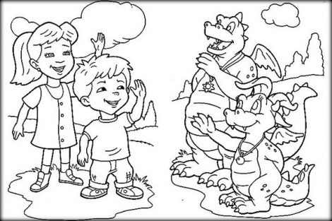 470x313 Dragon Tales Coloring Pages Color Zini