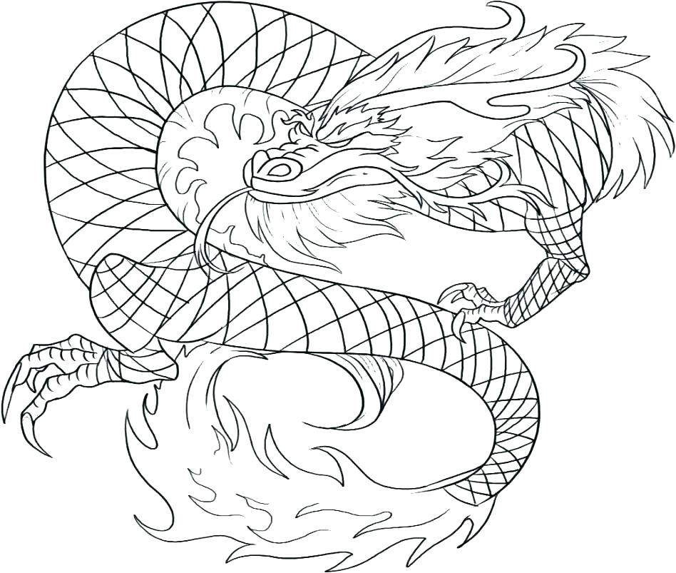 948x803 Cute Black Outline Dragon Tattoo Design Dragon Ball Z Outline