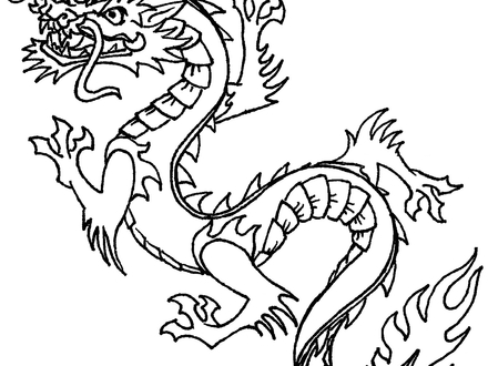440x330 32 Japanese Dragon Coloring Pages, Japanese Dragon Tattoo Coloring