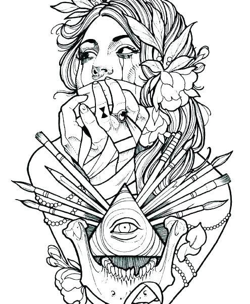 495x600 Tatoo Coloring Pages Dragon Tattoo Design Coloring Pages Cool