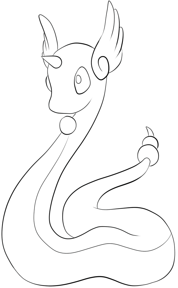 Dragonair Coloring Page