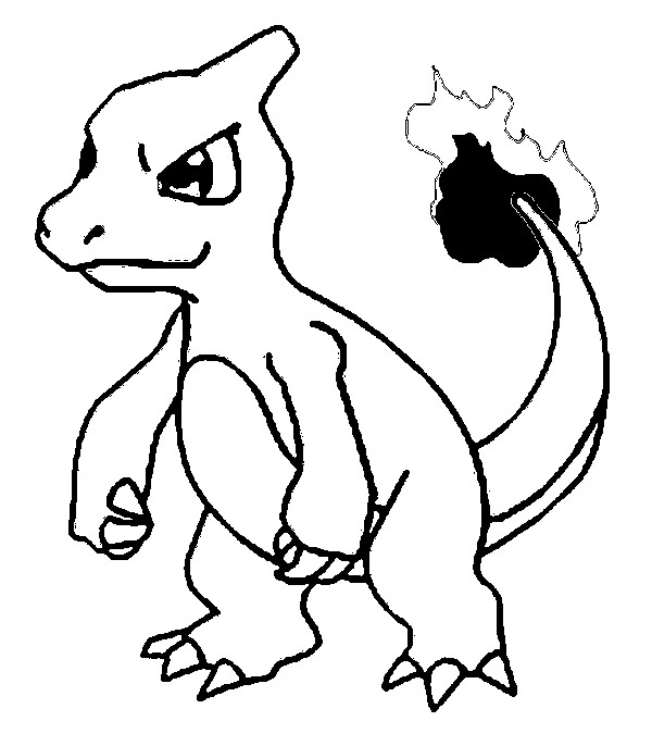 600x686 Charmeleon Coloring Sheets Pics Of Pokemon Pages Drawing