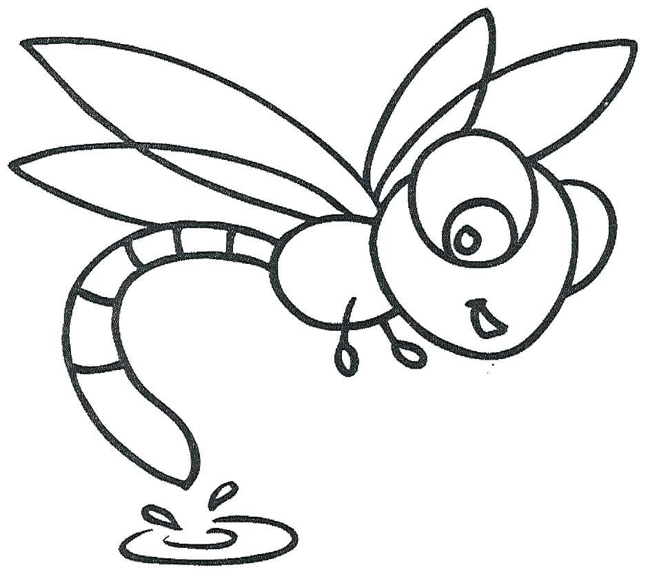 940x830 Dragonfly Coloring Pages Free Printable In Page