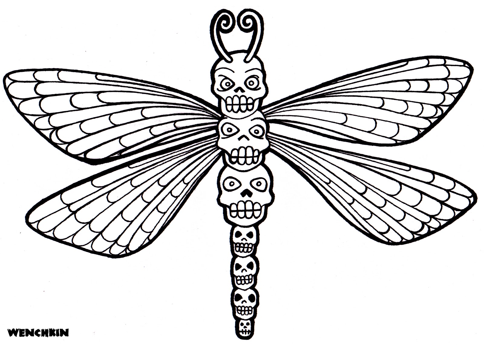 1600x1139 Revisited Dragonfly Coloring Page Pages For Ad