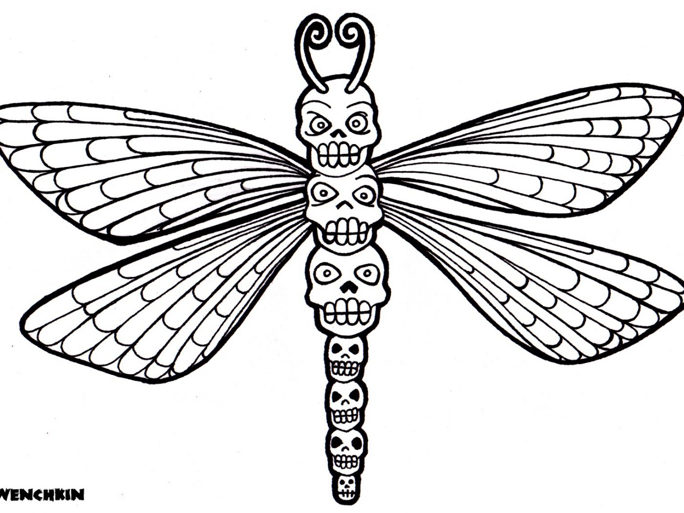 Dragonfly Coloring Pages Printable
