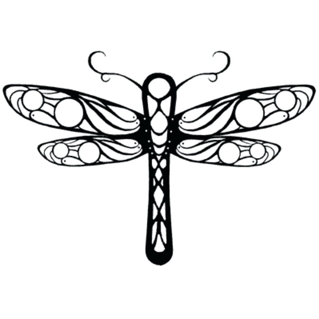 1024x1024 Fine Dragonfly Coloring Pages Of Animals Simple Mandala Book Cute