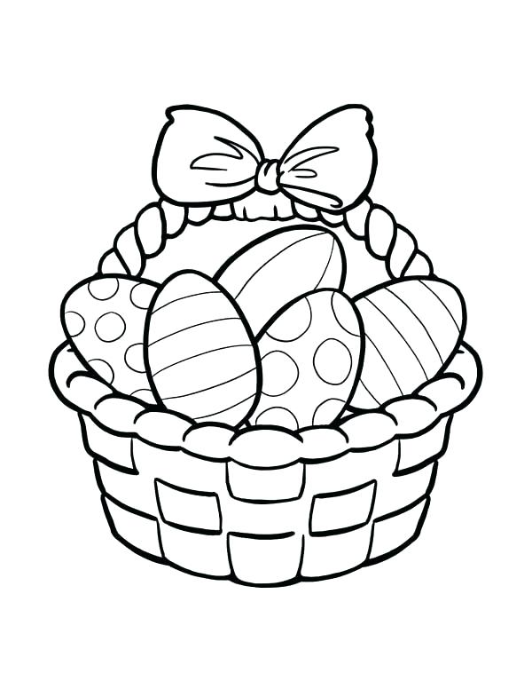 600x776 Egg Coloring Pages Egg Coloring Pages Basket Full Of Eggs Coloring