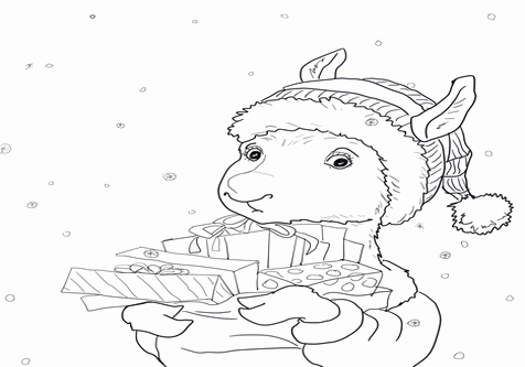 476x333 Llama Llama Holiday Drama Coloring Pages Collection Llama Coloring