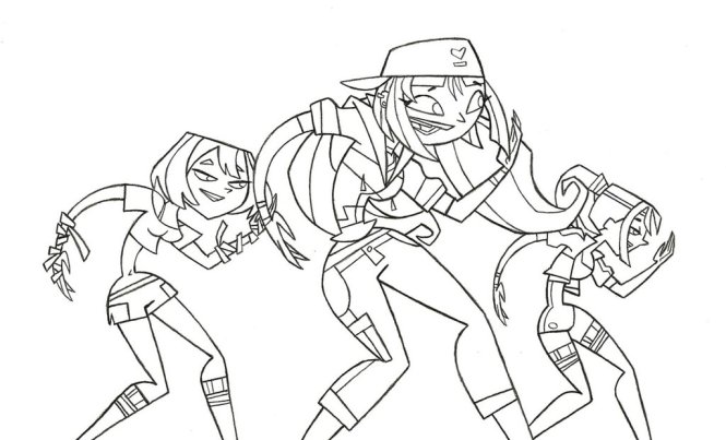 665x403 Appealing Total Drama Island Printable Coloring Pages