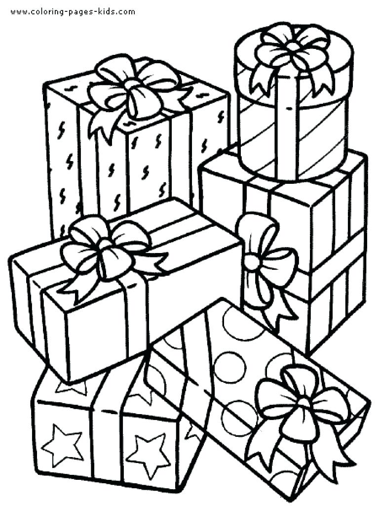 768x1024 Birthday Presentsoloring Page Gift Boxes For Happy Pages Kids