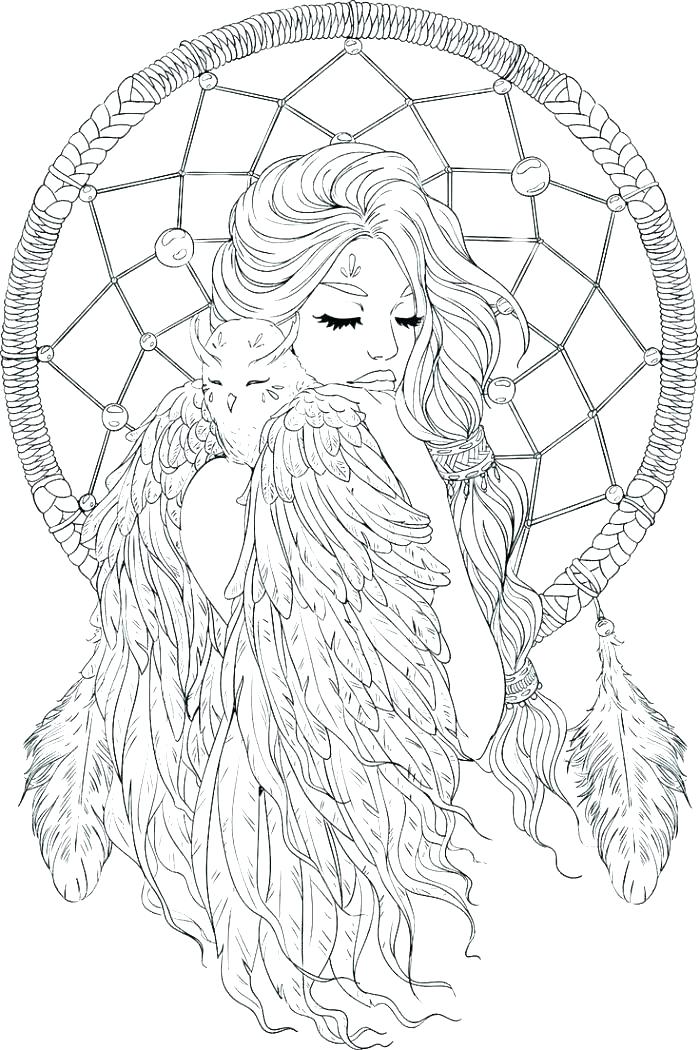 700x1050 Dreamcatcher Coloring Pages Get The Coloring Page Dream Catcher