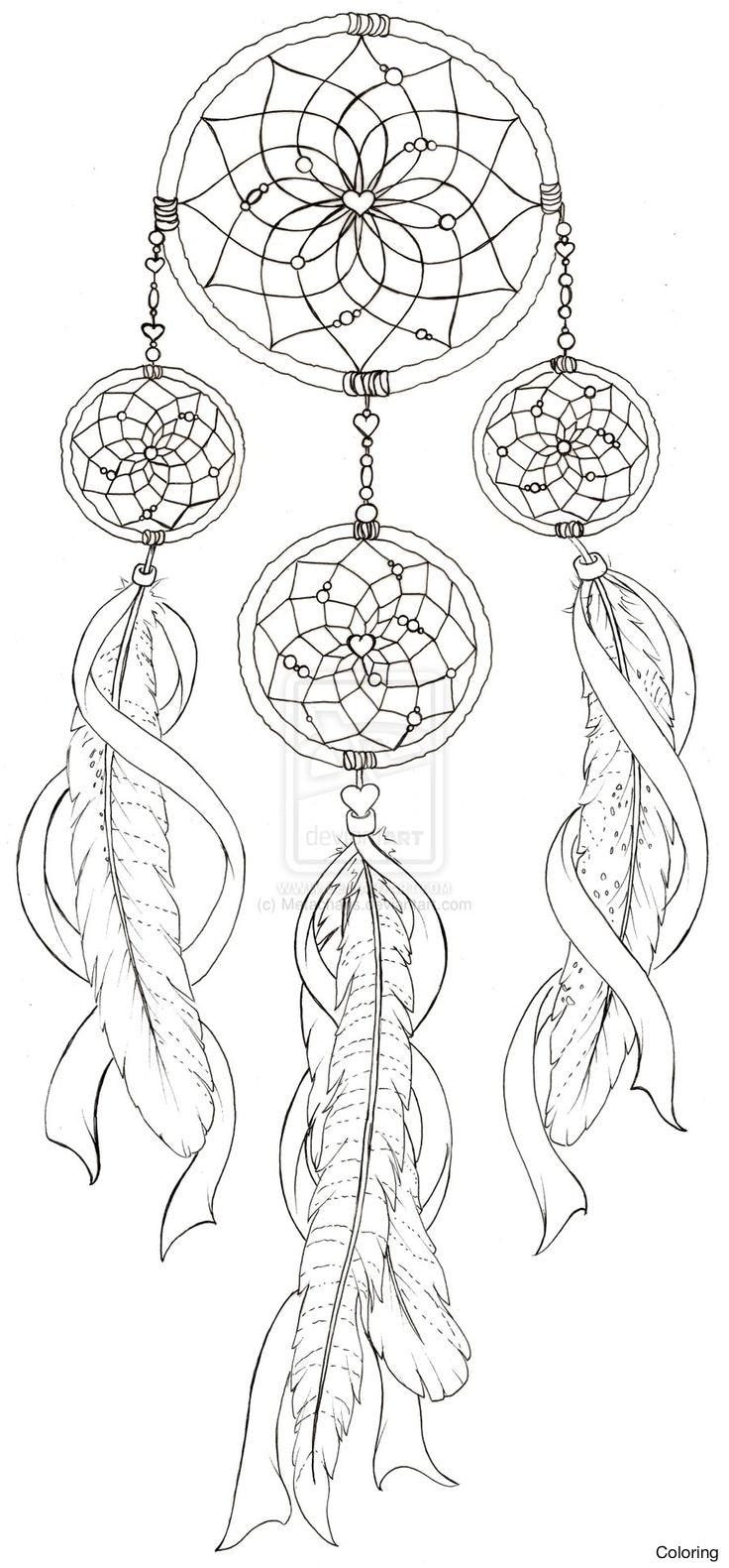 736x1581 Dream Catcher Coloring Pages Luxury Dreamcatcher To Print And