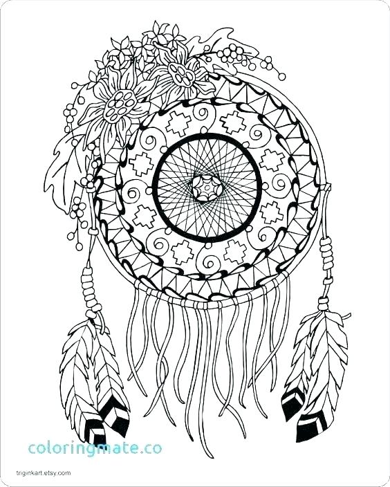 564x704 Dreamcatcher Coloring Pages Dream Catcher Coloring Pages 5 Pages