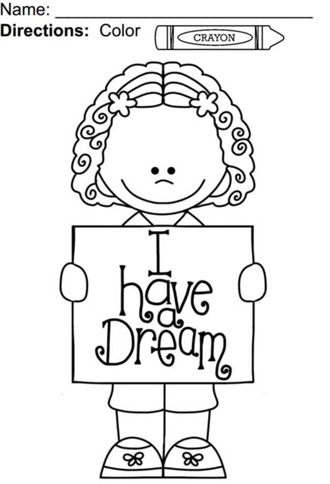 650x953 Free Mlk Coloring Pages I Have A Dream Coloring Pages Alabiasa 650