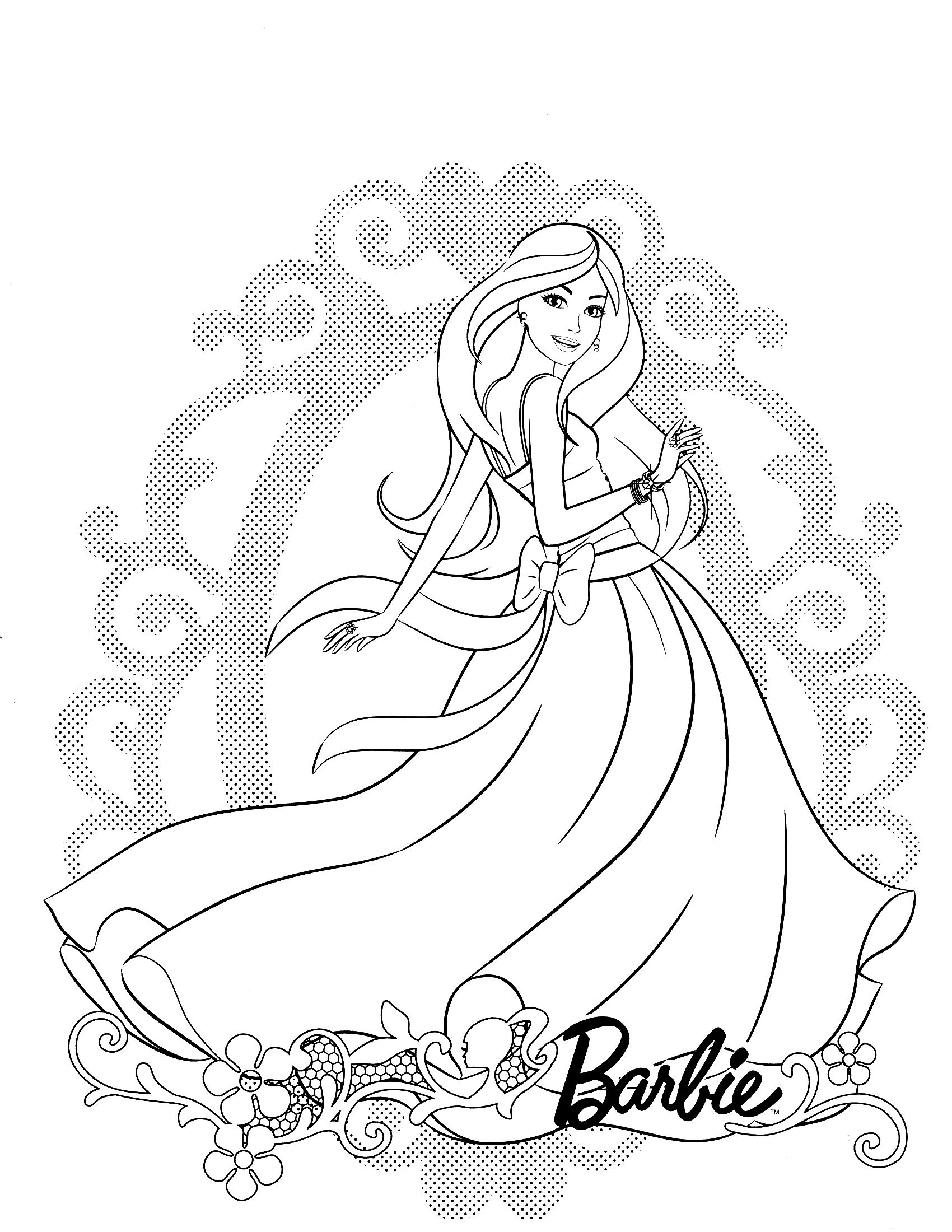 1700x2200 Strong Barbie In The Dream House Coloring Page
