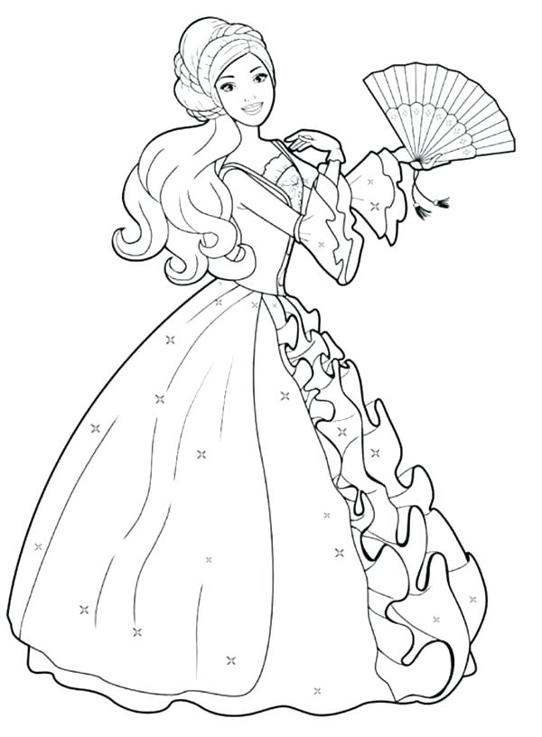 600x816 Barbie Dream House Coloring Pages Coloring Pages Barbie Also Royal