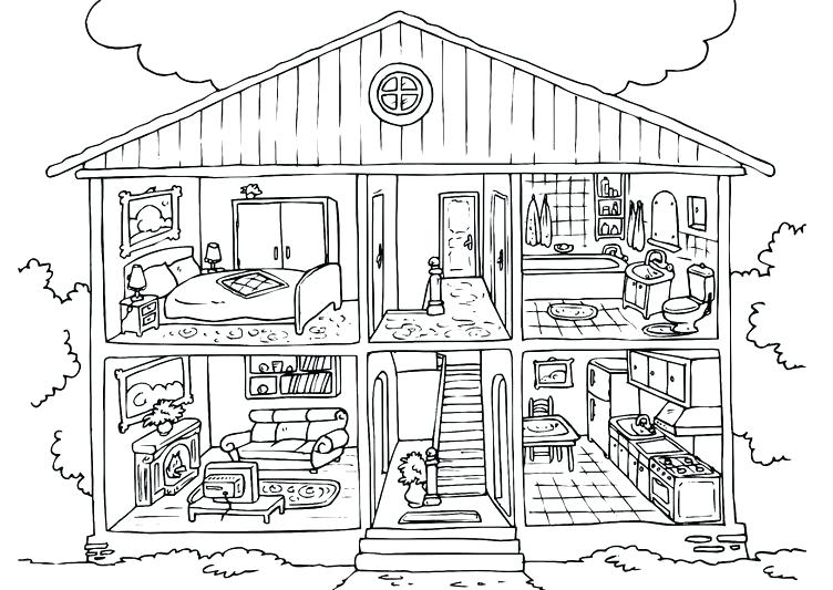 752x533 Coloring Barbie Dream House Coloring Pages A View Full Size