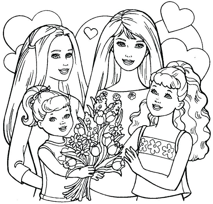736x707 Coloring Barbie Dream House Coloring Pages Charming Life In