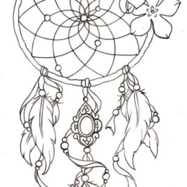 Dreamcatcher Mandala Coloring Pages