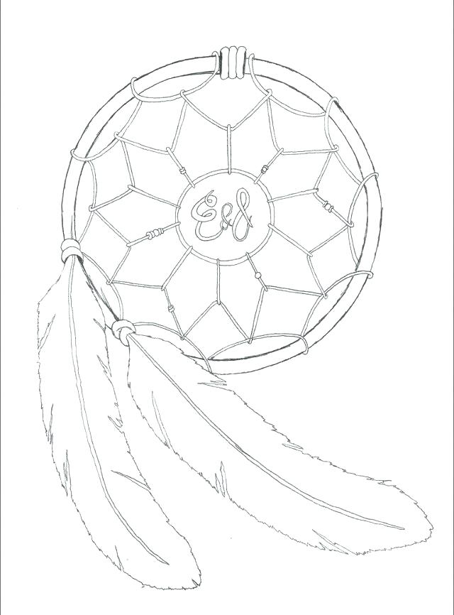 640x866 Dream Catcher Coloring Pages Printable Of Mandala Murs